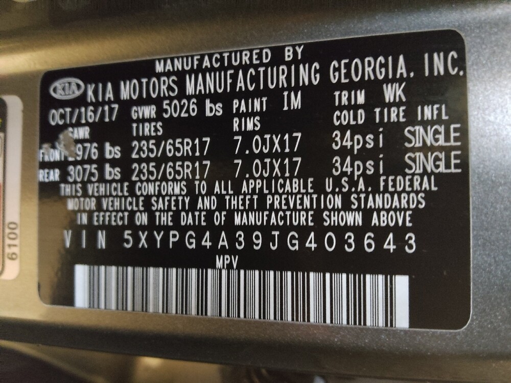 2018 Kia Sorento in Gastonia, NC 28056 - 18078442 33