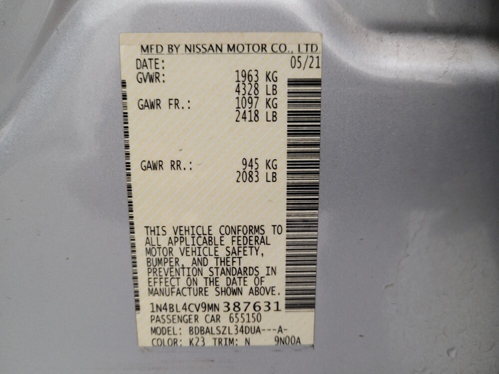 2021 Nissan Altima in Riverside, CA 92504 - 18078671 33