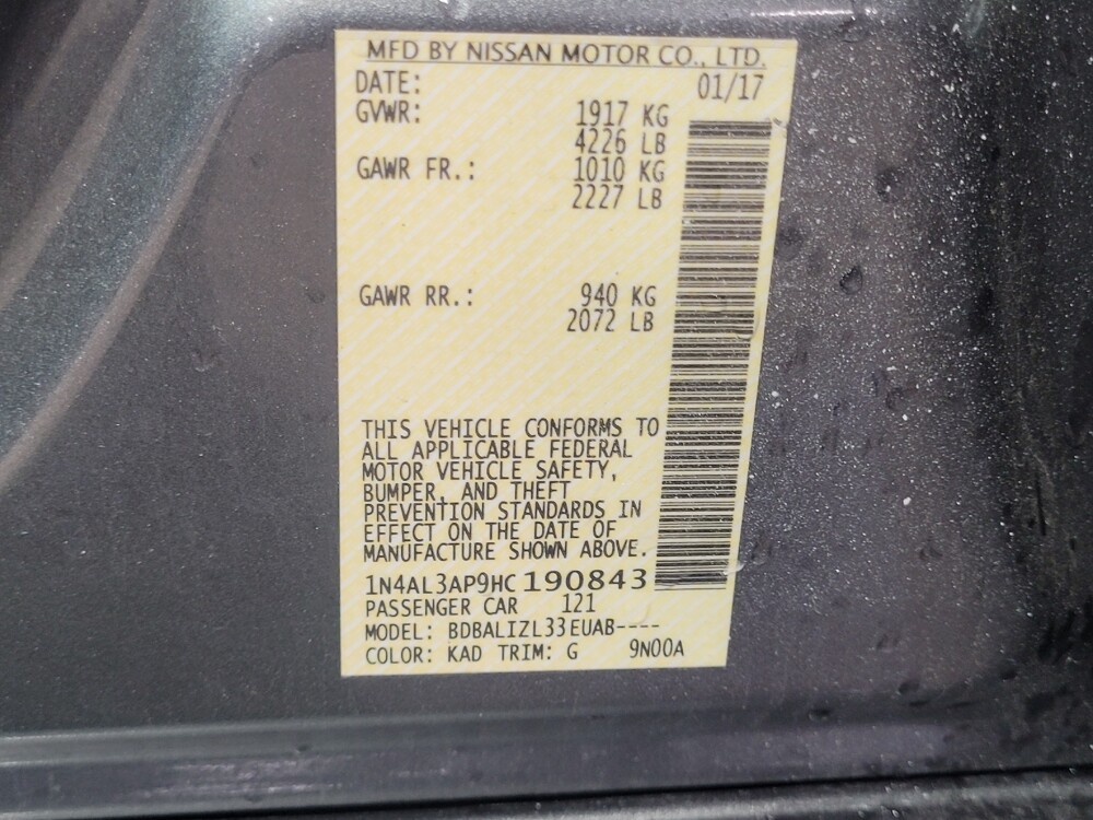 2017 Nissan Altima in Tallahassee, FL 32304 - 18078709 33