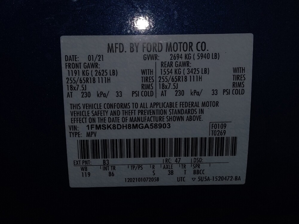 2021 Ford Explorer in Jacksonville, FL 32210 - 18078733 33