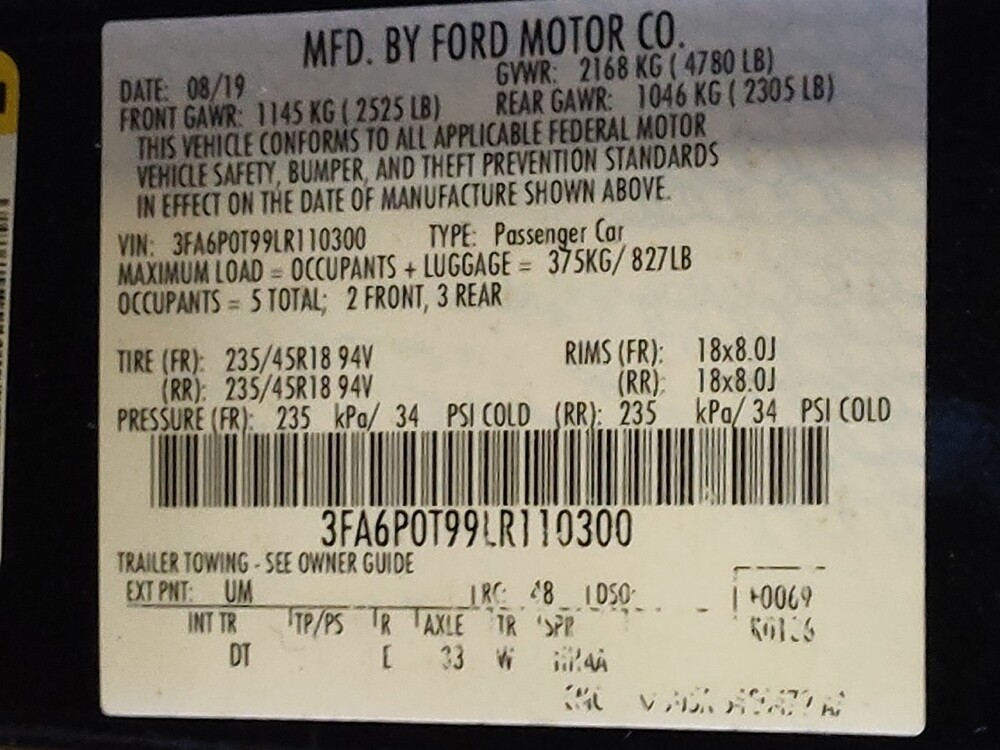 2020 Ford Fusion in Jacksonville, FL 32210 - 18078735 33