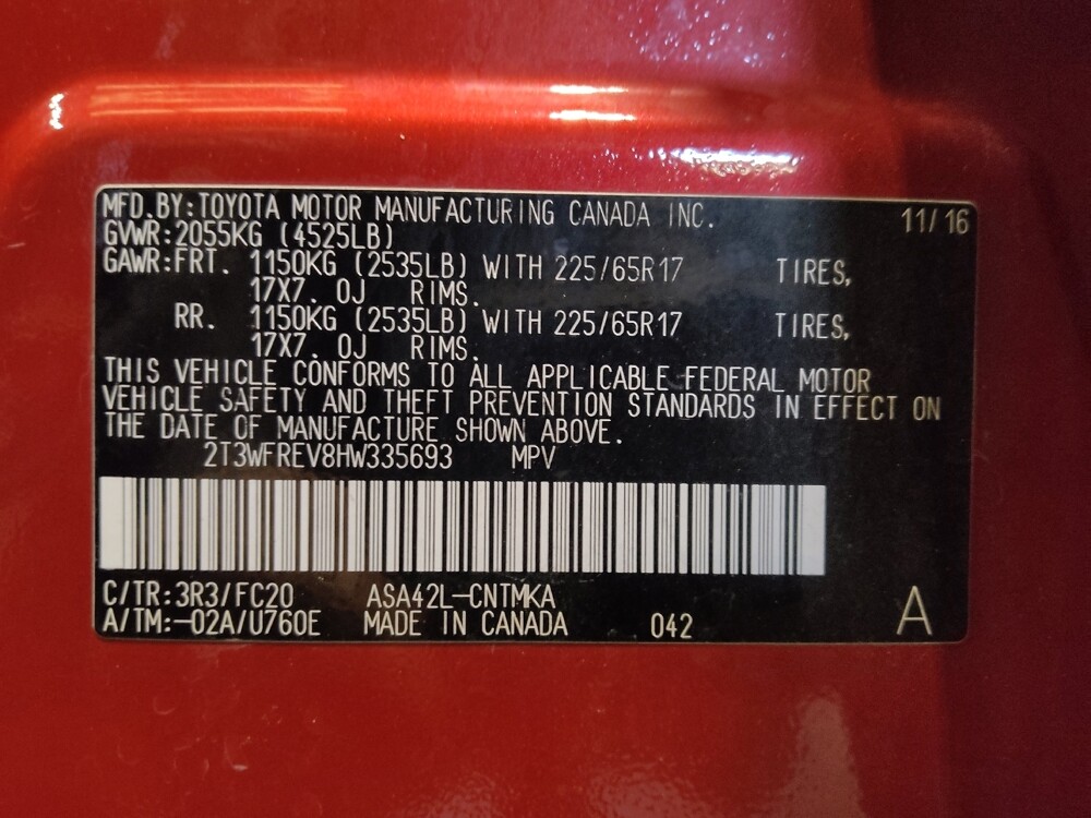 2017 Toyota RAV4 in West Palm Beach, FL 33409 - 18078737 33