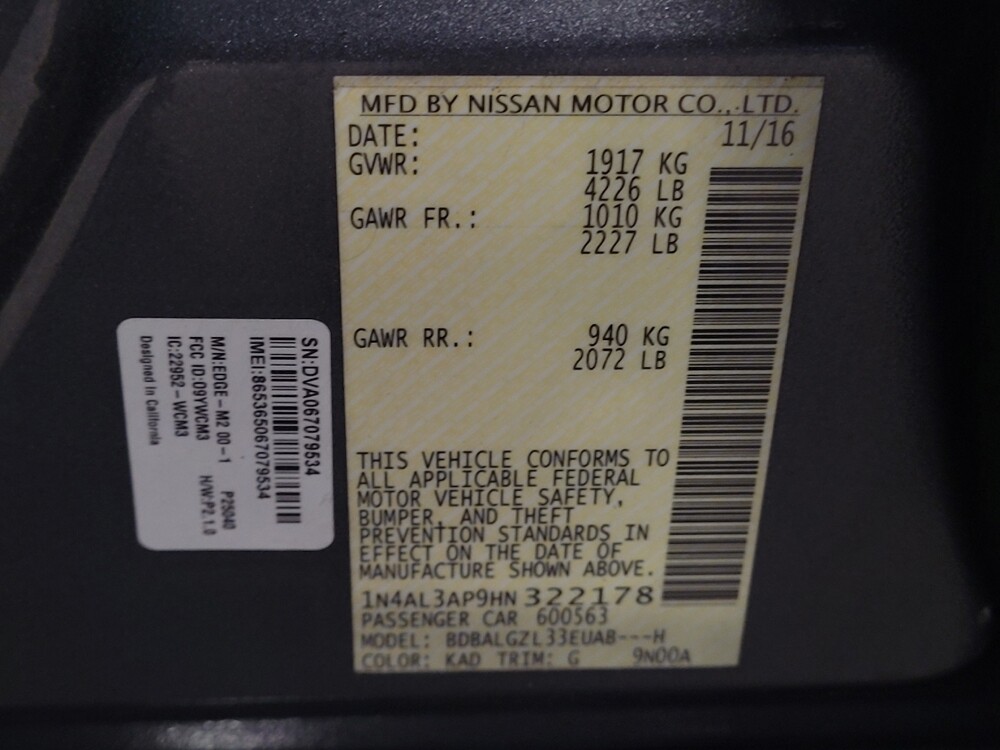 2017 Nissan Altima in Tallahassee, FL 32304 - 18078739 33