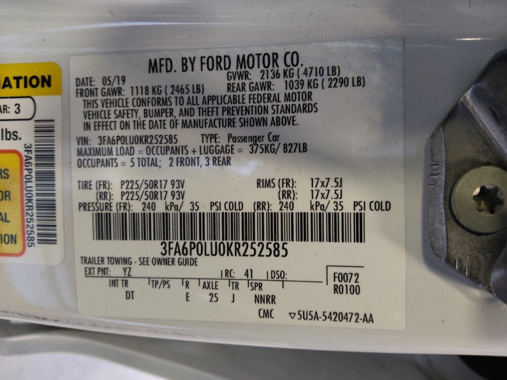 2019 Ford Fusion in Albuquerque, NM 87123 - 18078847 33