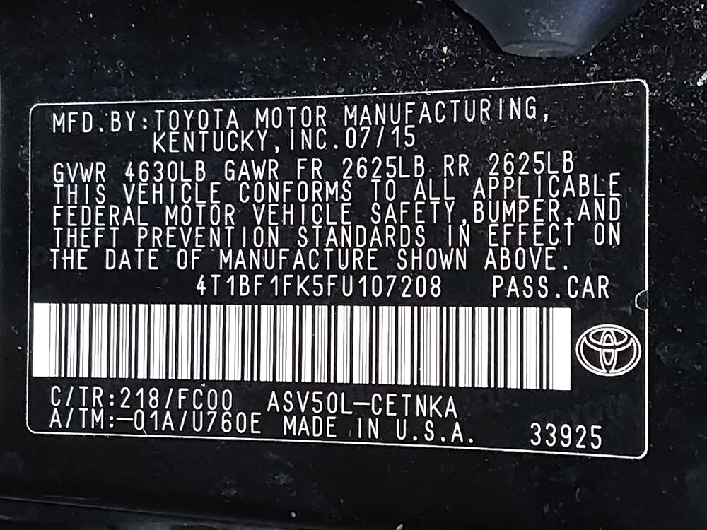 2015 Toyota Camry in Jacksonville, FL 32210 - 18078895 33