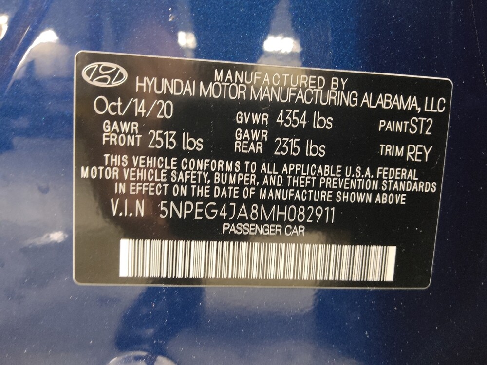 2021 Hyundai Sonata in Union City, GA 30291 - 18078951 33