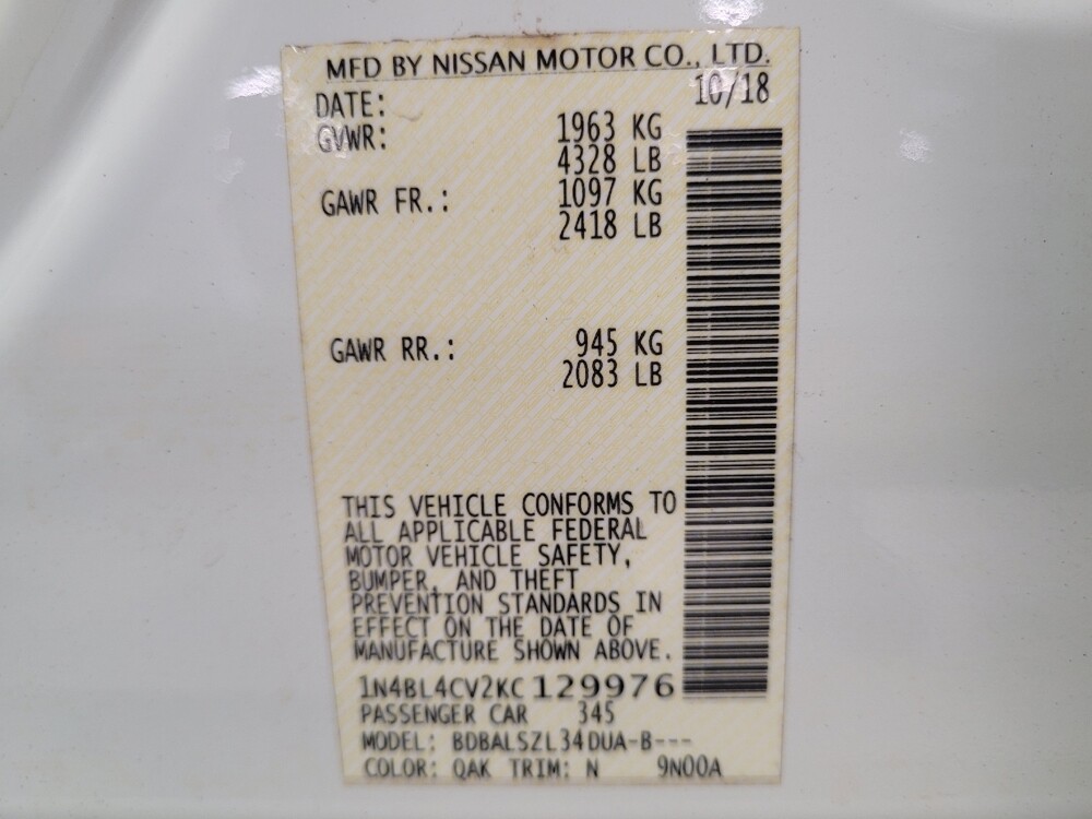 2019 Nissan Altima in Clearwater, FL 33764 - 18079004 33