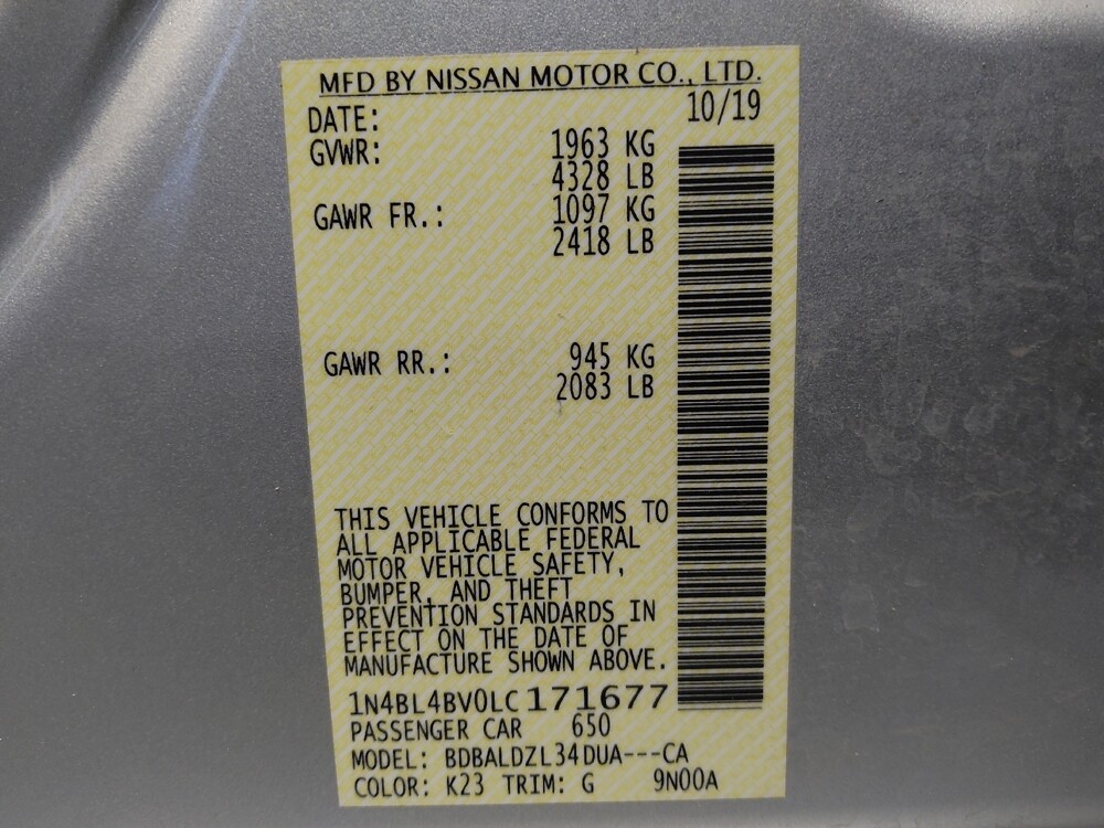 2020 Nissan Altima in Glendale, AZ 85301 - 18079206 33