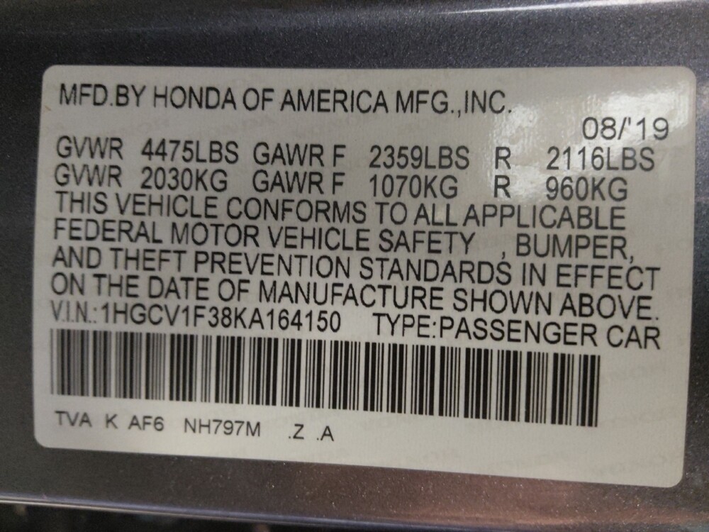 2019 Honda Accord in Houston, TX 77034 - 18079228 33