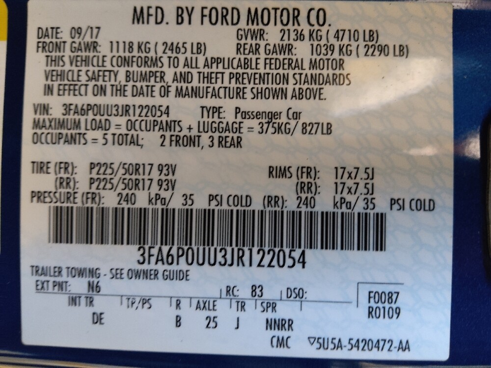 2018 Ford Fusion in Knoxville, TN 37923 - 18079346 33