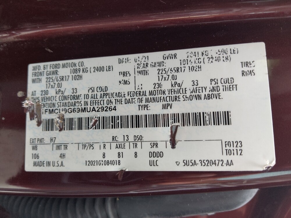 2021 Ford Escape in Duluth, GA 30096 - 18079373 33