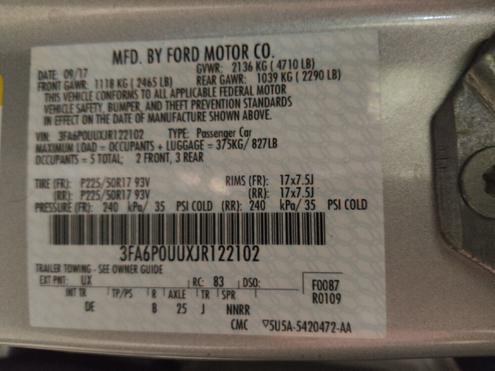 2018 Ford Fusion in Greenville, SC 29607 - 18079375 33