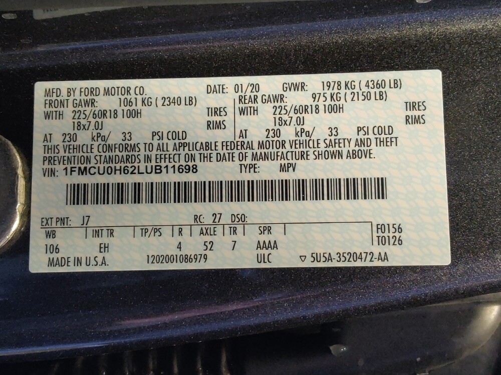 2020 Ford Escape in Albuquerque, NM 87123 - 18079383 33