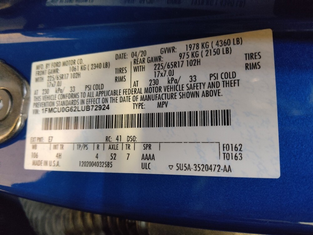 2020 Ford Escape in Charlotte, NC 28273 - 18079421 33