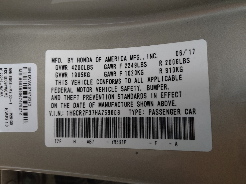 2017 Honda Accord in Lakewood, CO 80215 - 18079428 33