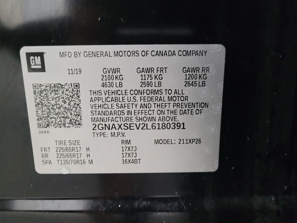 2020 Chevrolet Equinox in Taylor, MI 48180 - 18080036 33