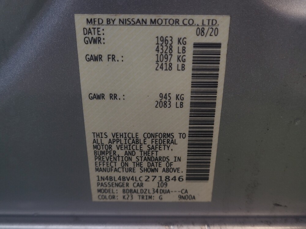 2020 Nissan Altima in Marietta, GA 30062 - 18080103 33