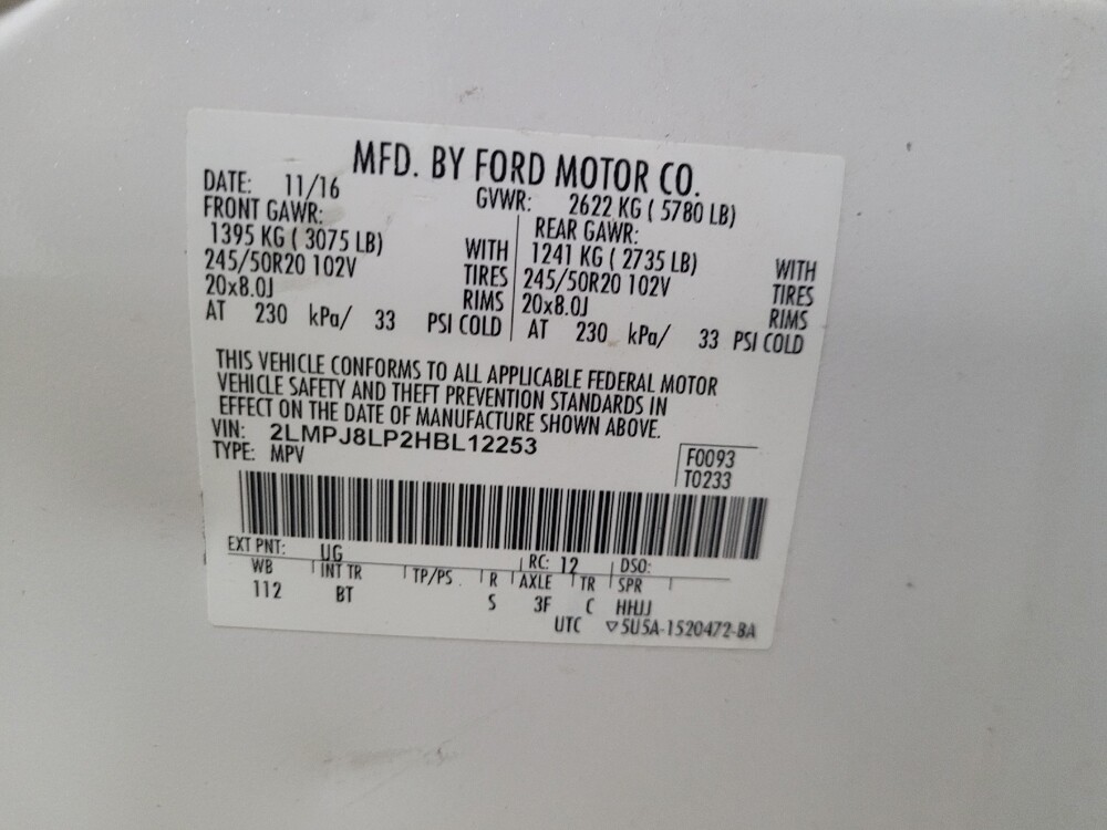 2017 Lincoln MKX in Williamstown, NJ 8094 - 18080108 33