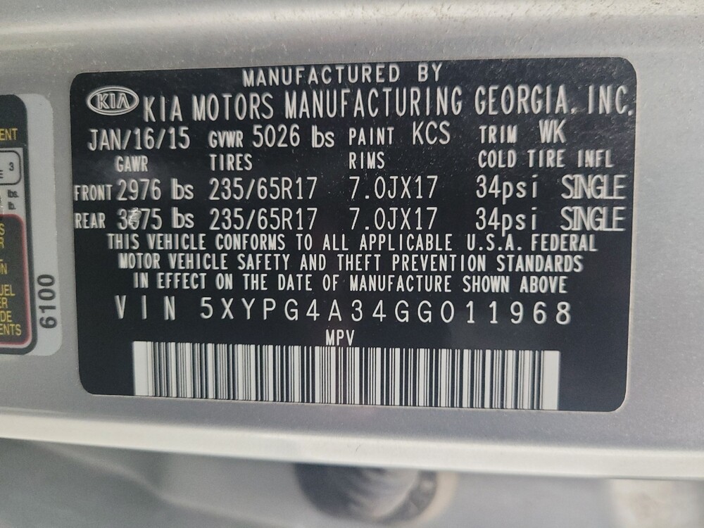 2016 Kia Sorento in Eastpointe, MI 48021 - 18080139 33