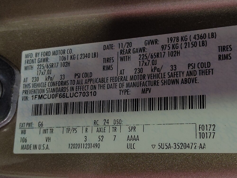 2020 Ford Escape in Fort Myers, FL 33907 - 18080179 30