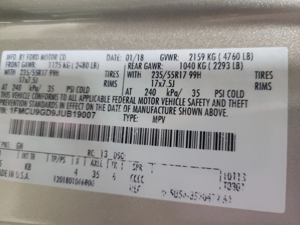 2018 Ford Escape in Athens, GA 30606 - 18080192 33