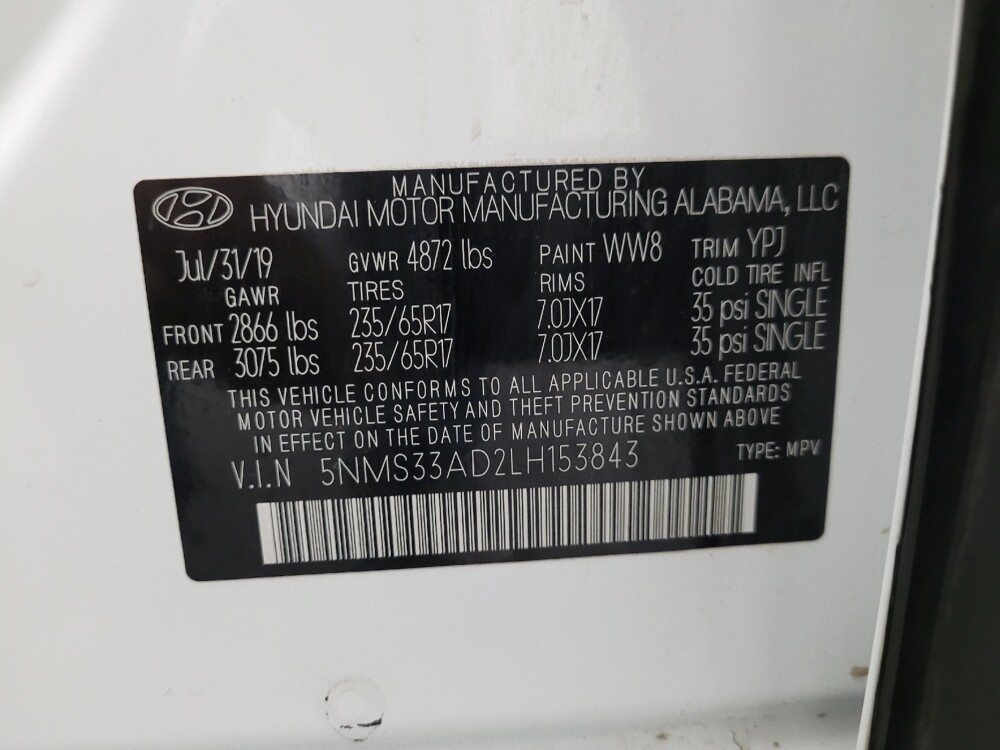 2020 Hyundai Santa Fe in Albuquerque, NM 87123 - 18080241 33