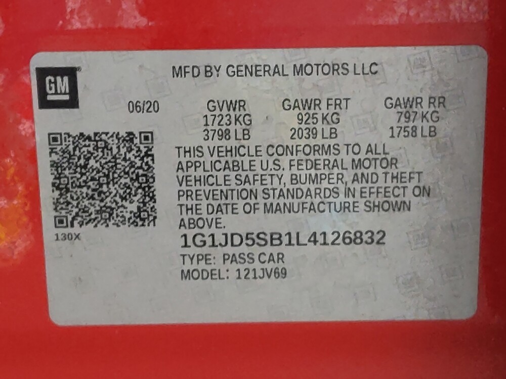 2020 Chevrolet Sonic in San Antonio, TX 78238 - 18080260 33