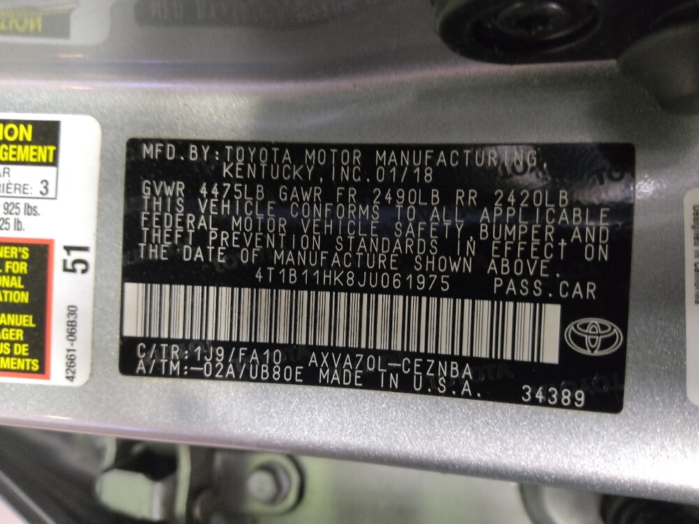 2018 Toyota Camry in Charleston, SC 29414 - 18080340 33