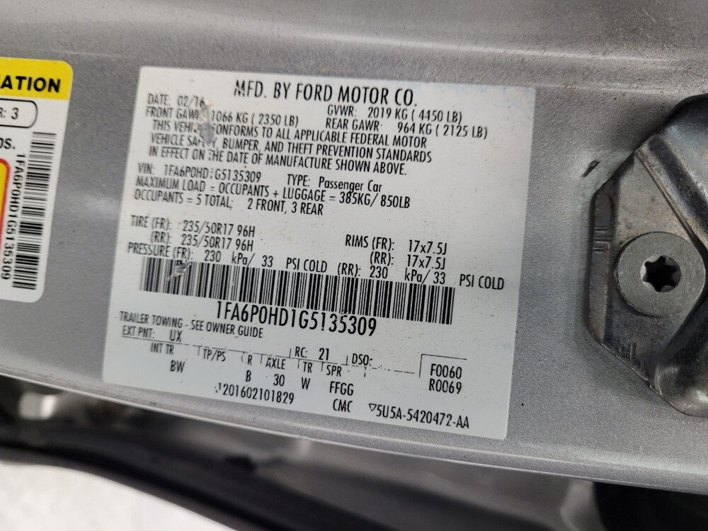 2016 Ford Fusion in Las Vegas, NV 89104 - 18080372 33