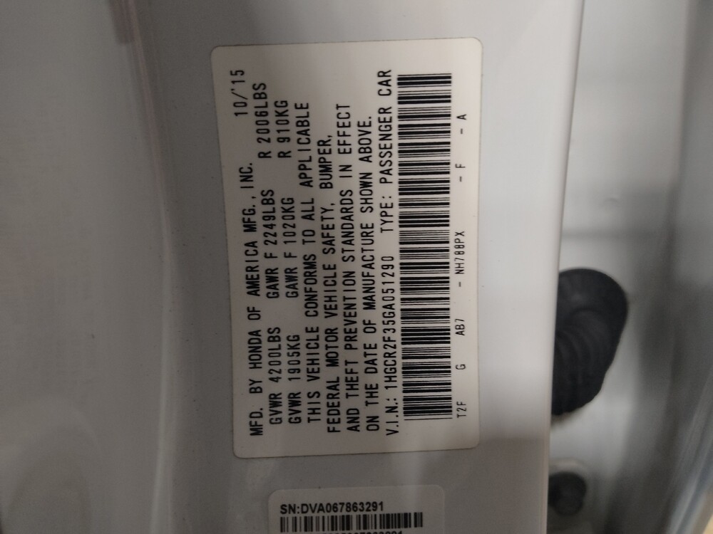 2016 Honda Accord in Lewisville, TX 75067 - 18080381 33