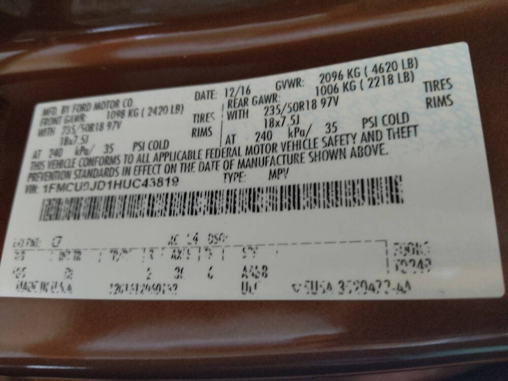 2017 Ford Escape in Pelham, AL 35124 - 18080430 33