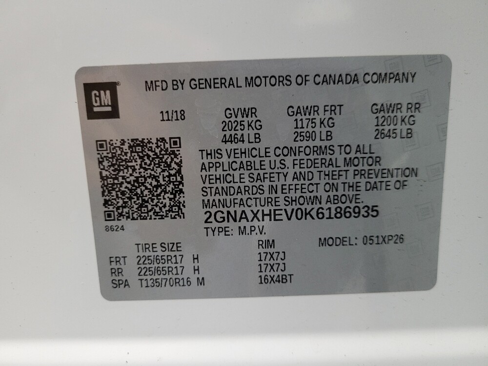 2019 Chevrolet Equinox in Glendale, AZ 85301 - 18080464 33