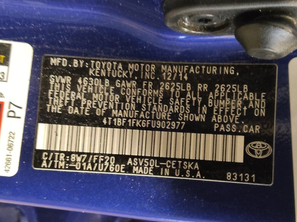 2015 Toyota Camry in West Palm Beach, FL 33409 - 18080484 33