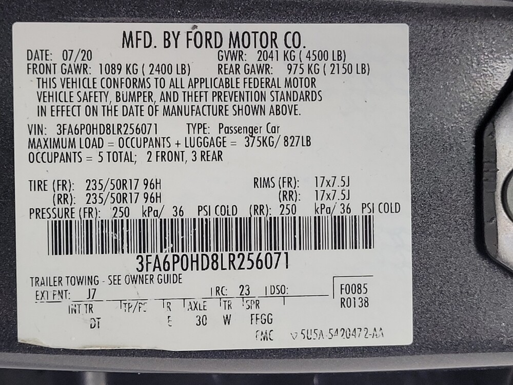 2020 Ford Fusion in Antioch, TN 37013 - 18080532 33