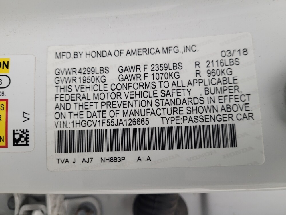 2018 Honda Accord in Eastpointe, MI 48021 - 18080609 33