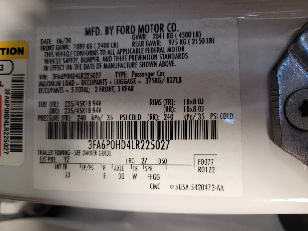 2020 Ford Fusion in Greensboro, NC 27407 - 18080687 33