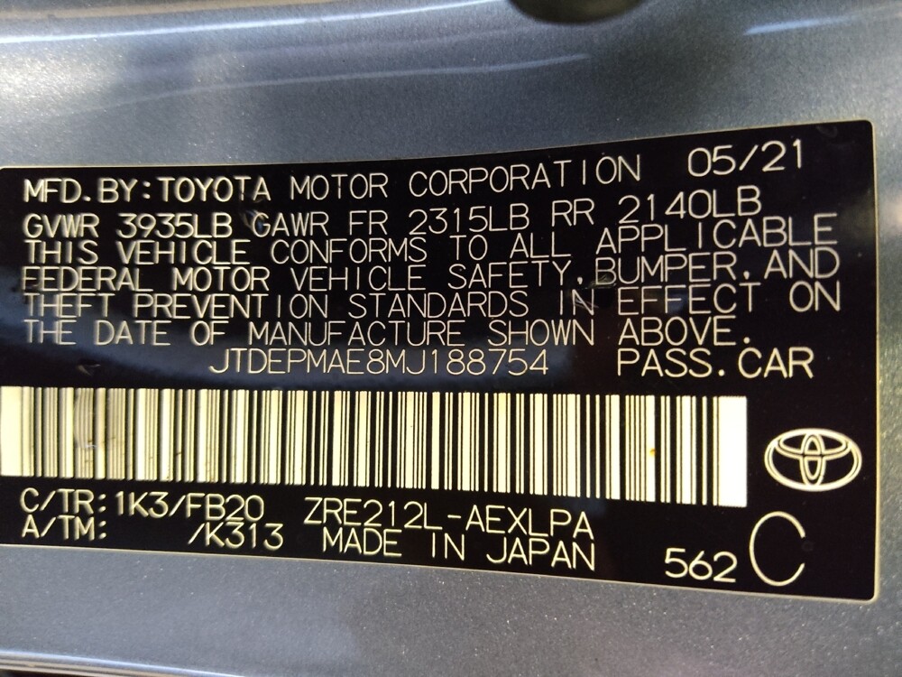2021 Toyota Corolla in Lakeland, FL 33815 - 18080798 33