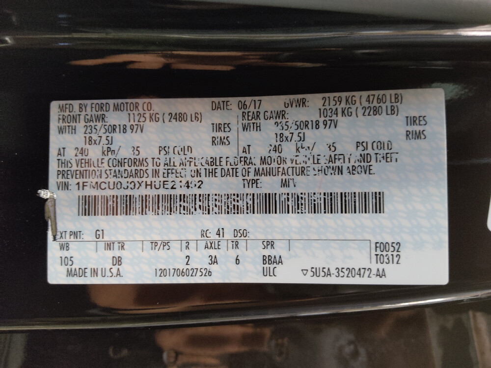 2017 Ford Escape in Greensboro, NC 27407 - 18080819 33