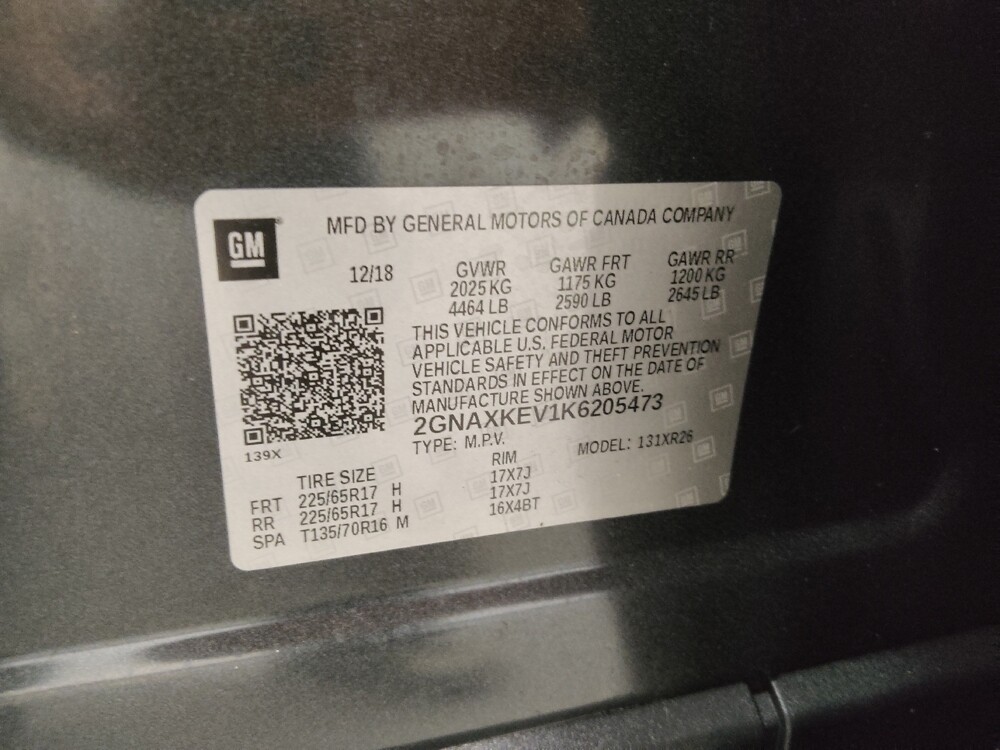 2019 Chevrolet Equinox in Colorado Springs, CO 80909 - 18080838 33