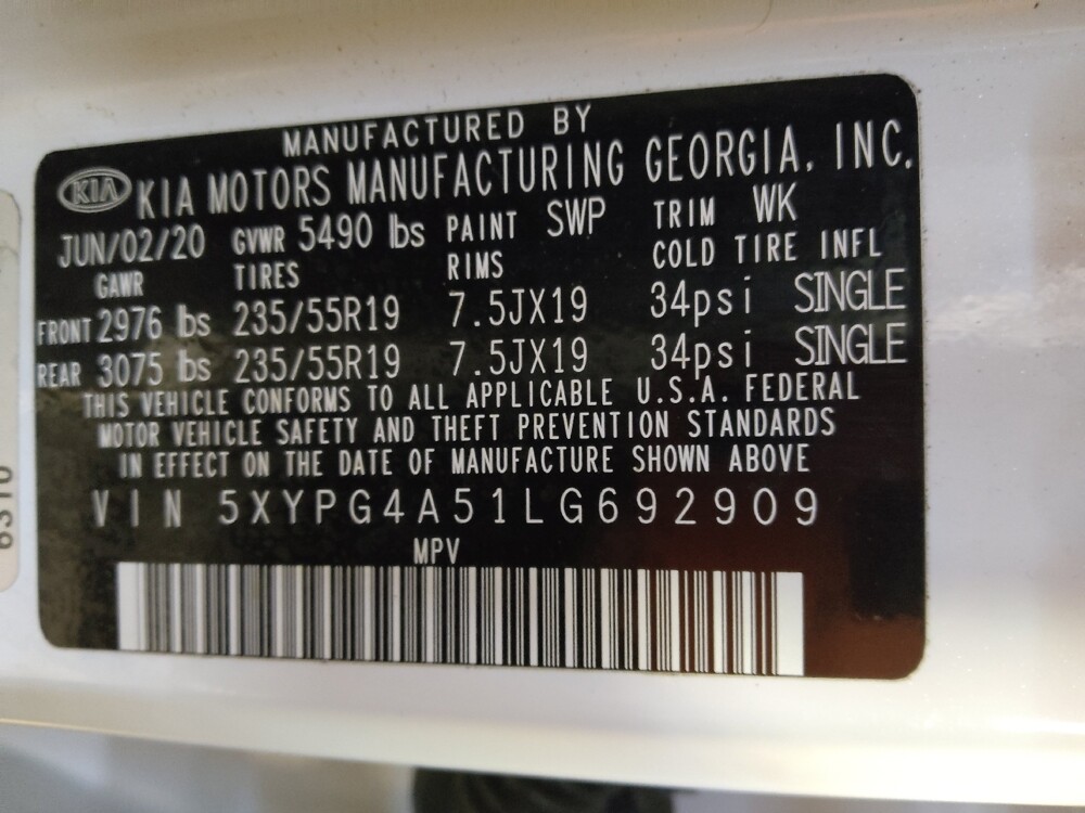 2020 Kia Sorento in Greenville, NC 27834 - 18080961 33