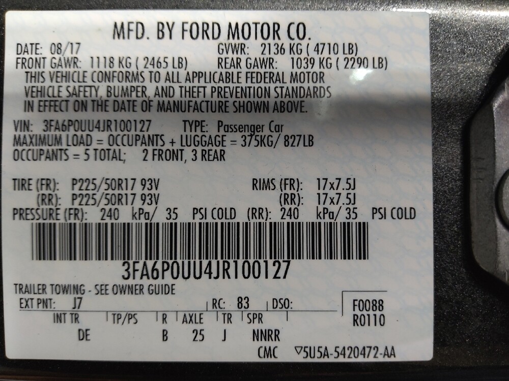 2018 Ford Fusion in Greenville, NC 27834 - 18080964 33