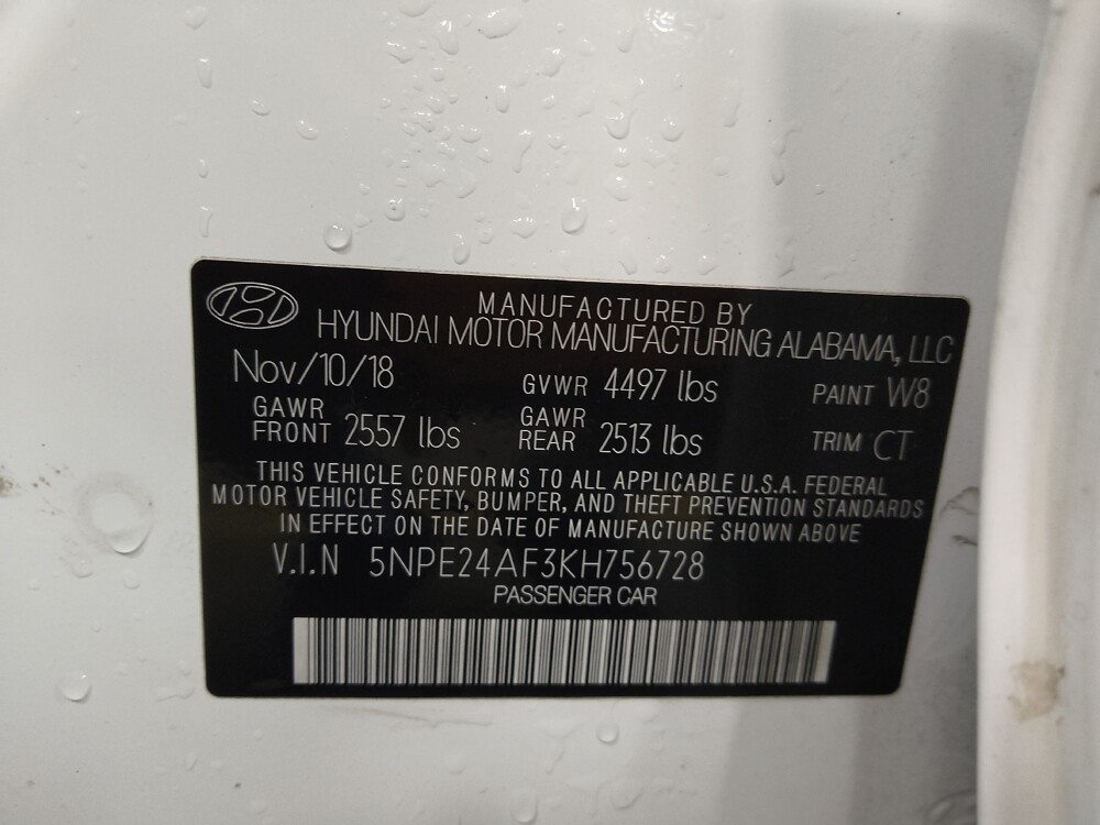 2019 Hyundai Sonata in Clearwater, FL 33764 - 18080977 33