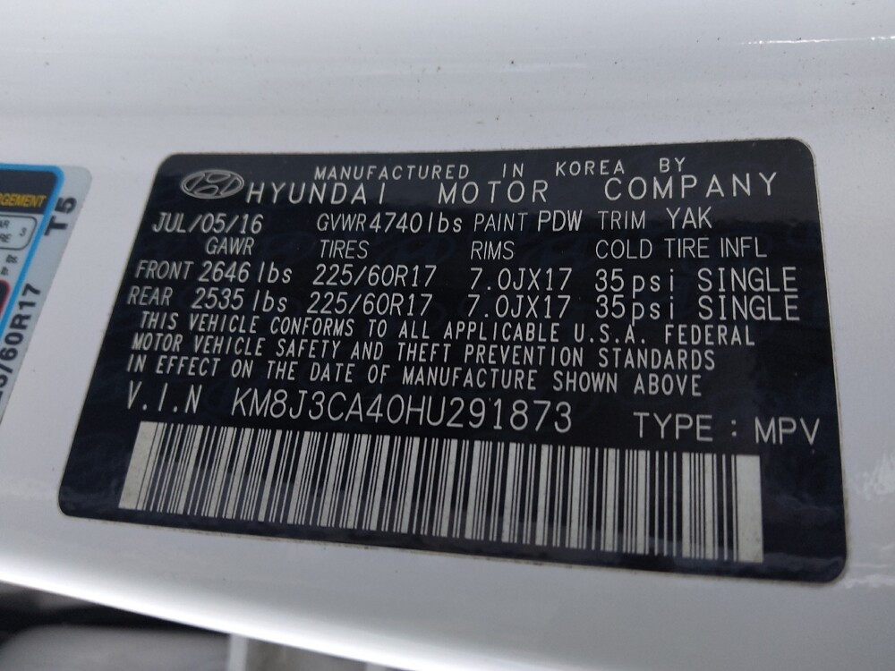 2017 Hyundai Tucson in Union City, GA 30291 - 18081008 33