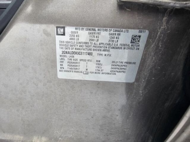 2012 Chevrolet Equinox in Wadena, MN 56482 - 18081078 8