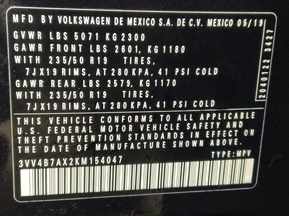 2019 Volkswagen Tiguan in Houston, TX 77060 - 18081112 33