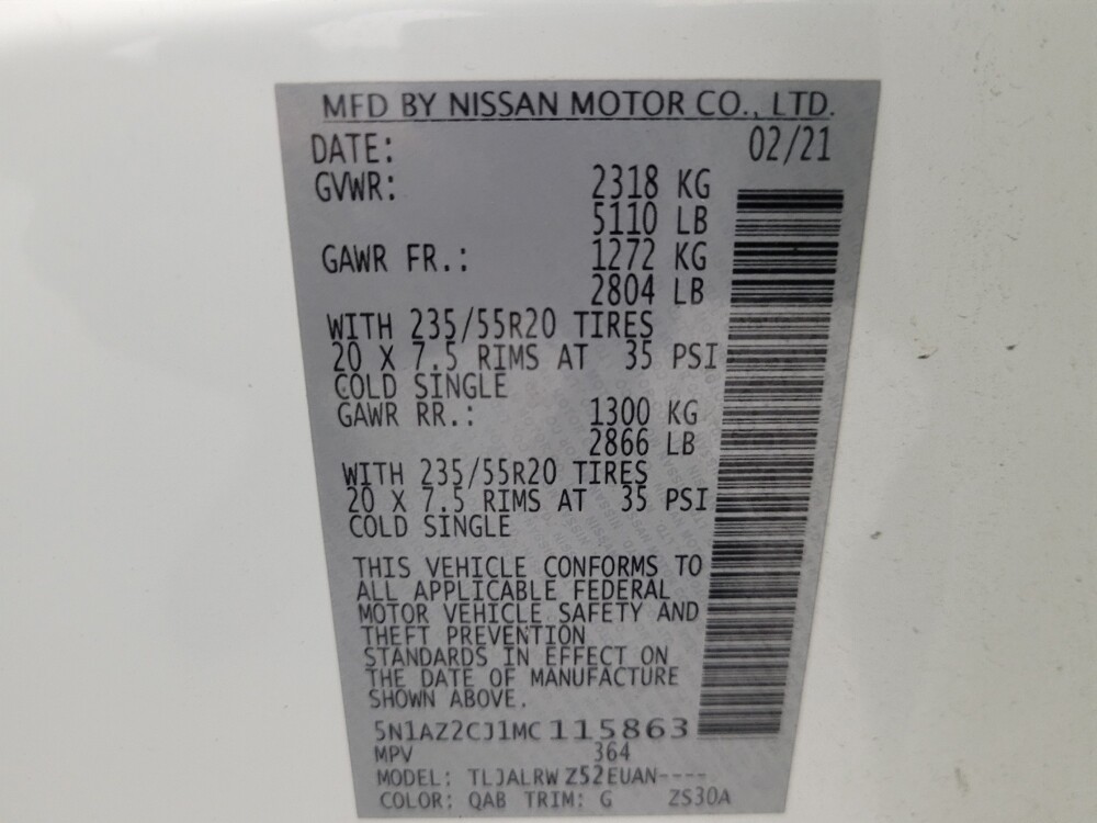 2021 Nissan Murano in Albuquerque, NM 87123 - 18081126 33