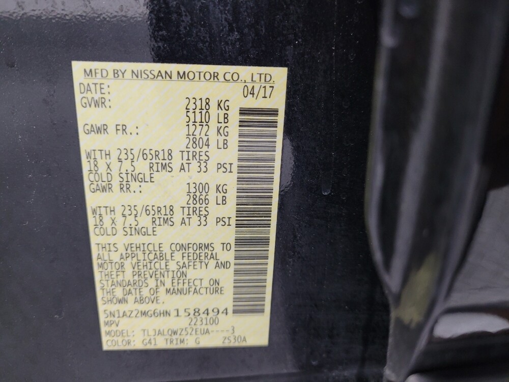 2017 Nissan Murano in Las Vegas, NV 89104 - 18081146 33