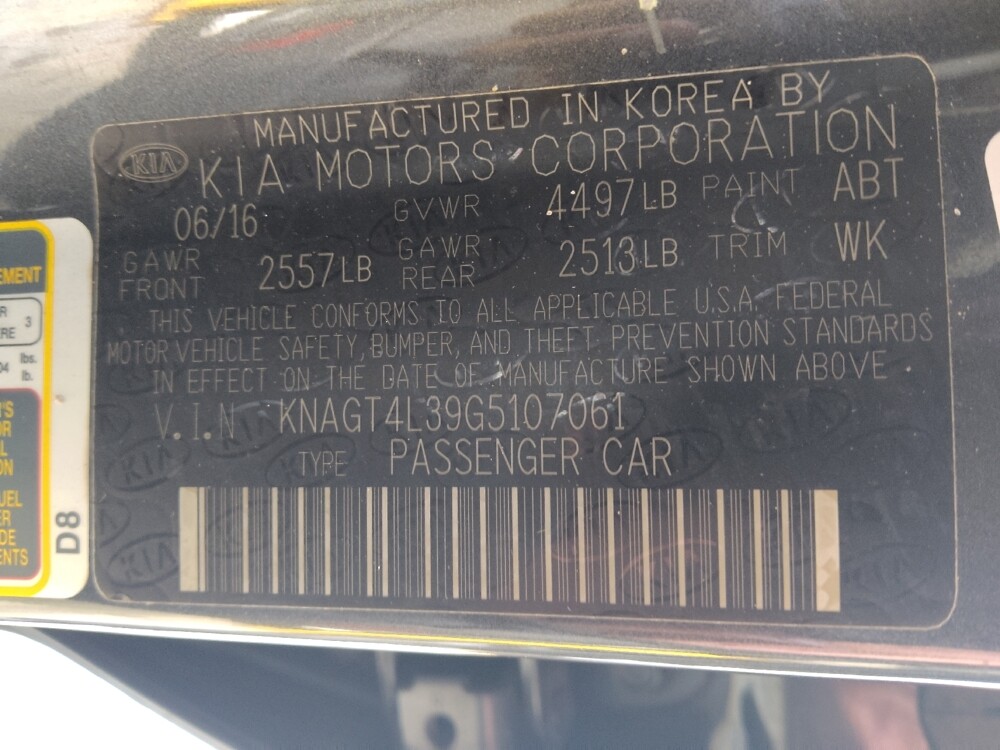 2016 Kia Optima in Pelham, AL 35124 - 18081251 33