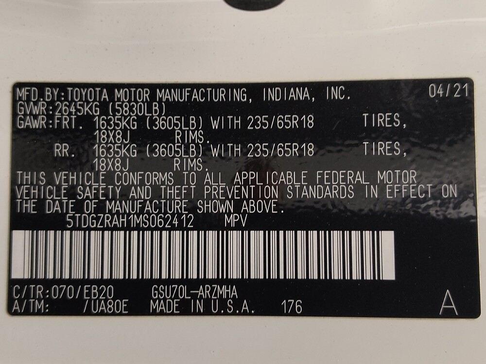 2021 Toyota Highlander in Lakeland, FL 33815 - 18081277 33