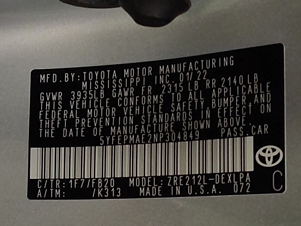 2022 Toyota Corolla in Bradenton, FL 34207 - 18081279 33